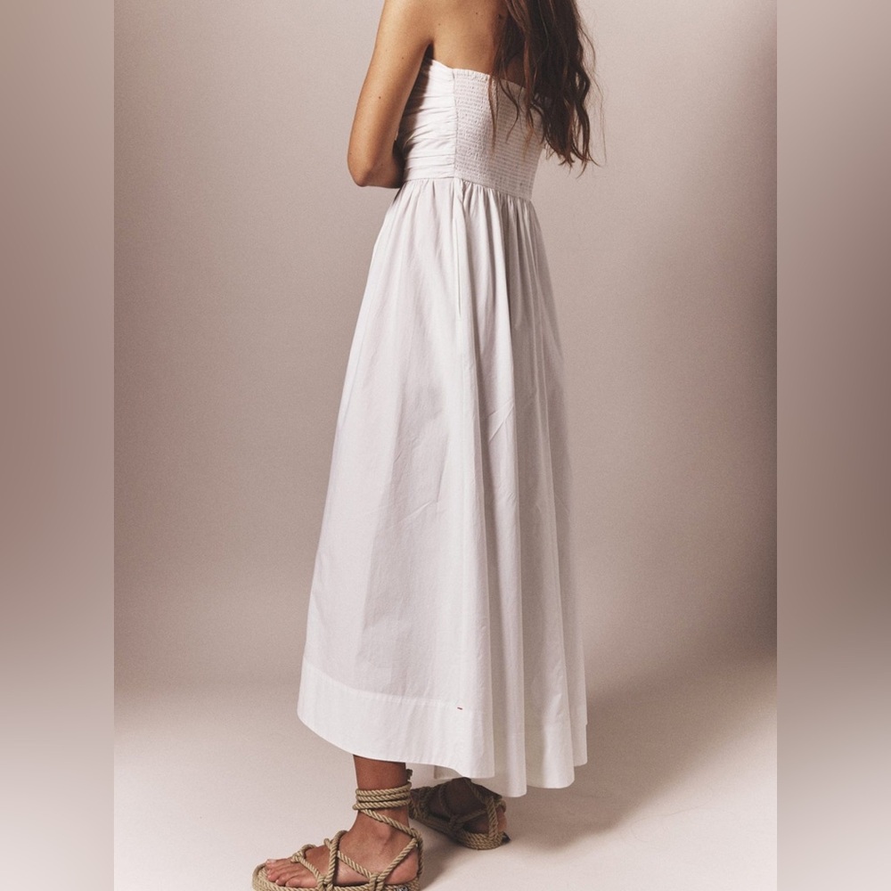 NWT Xirena Clea Strapless Poplin Dress